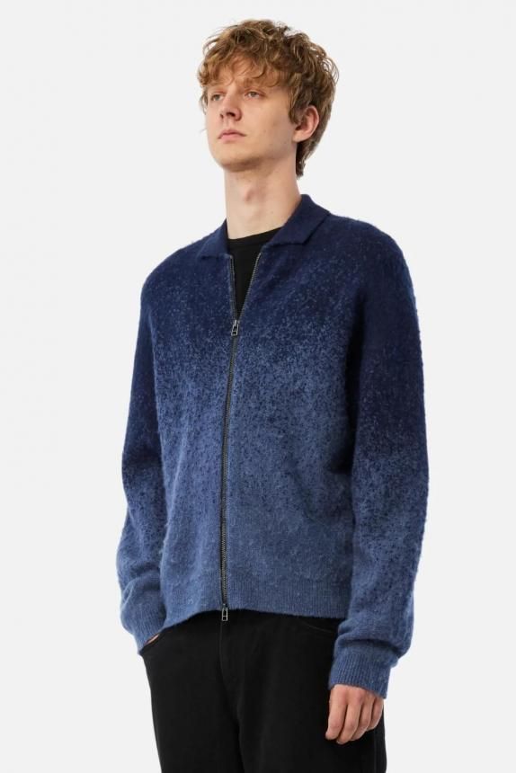 Dime Mohair Double Zip Knit | Midnight Blue - HORRIBLE'S PROJECT