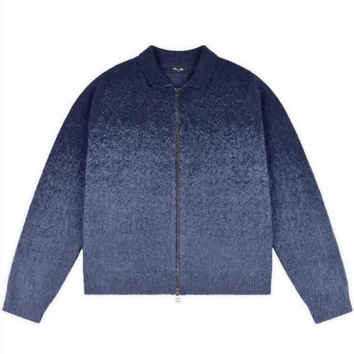 Dime Mohair Double Zip Knit / Midnight Blue (  إ䥸åץ/˥å)