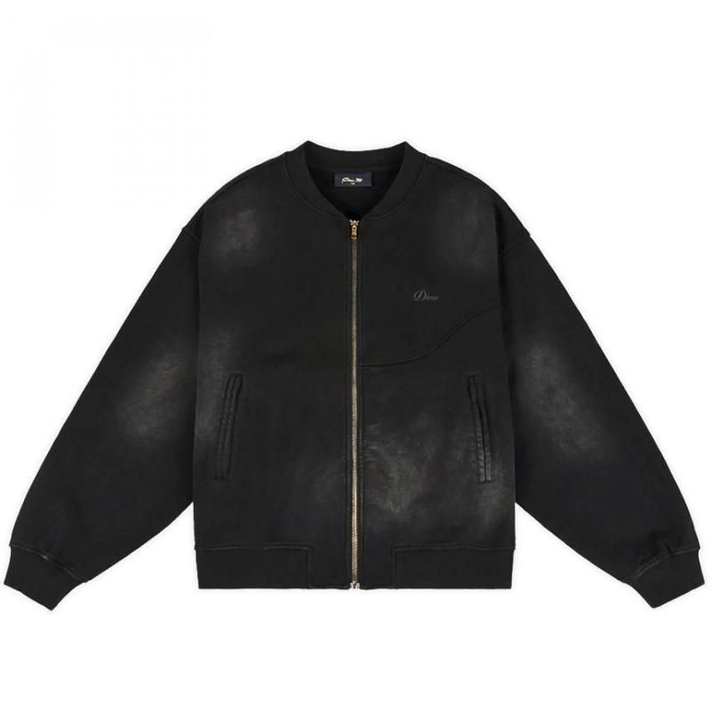 Dime Faded Fleece Bomber | ブラック - HORRIBLE'S PROJECT