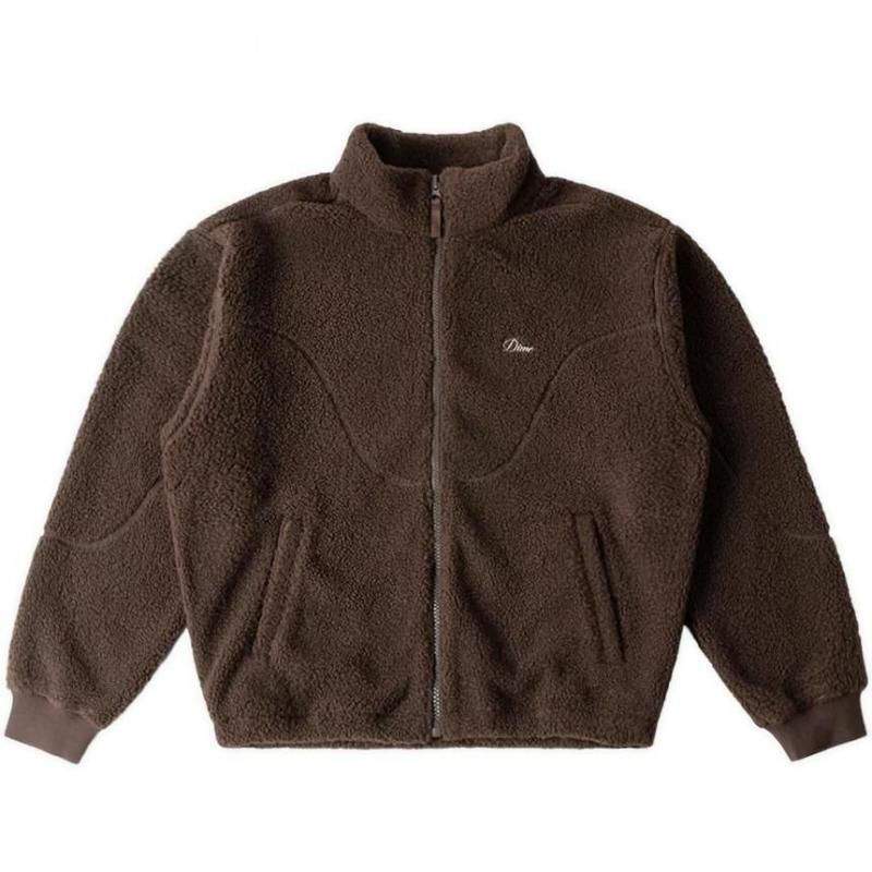 Dime Polar Fleece Sherpa Zip | Brown - HORRIBLE'S PROJECT