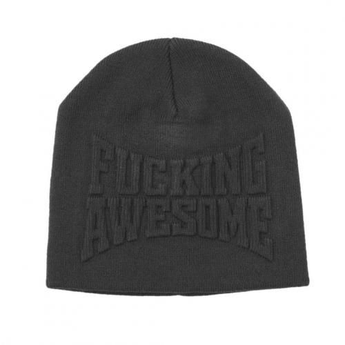 FUCKING AWESOME KO EMBOSSED BEANIE / BLACK (�ե��å��󥪡����� �ӡ��ˡ�����å�)