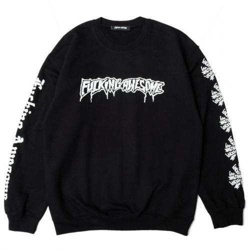 FUCKING AWESOME LOGO TEST PRINT CREWNECK / BLACK (�ե��å��󥪡����� ���롼�ͥå�)