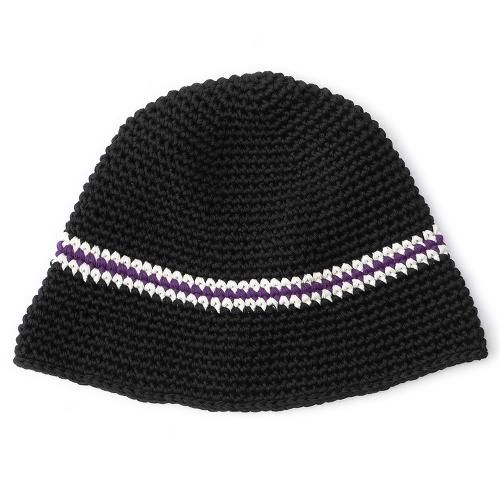 HORRIBLE'S 3TONE CRUSHER HAT / BLACK/PURPLE (�ۥ�֥륺 ����å��㡼�ϥå�)