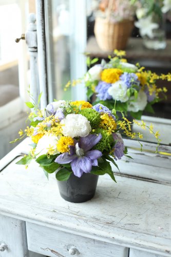 そのまま飾れるフラワーアレンジメント 京都 花を贈る通販サイト 京都の花屋 花pot