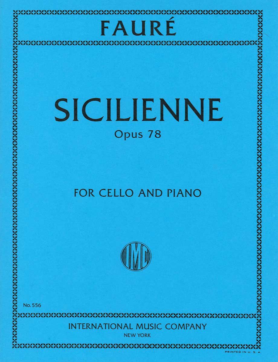 フォーレ：シシリエンヌ Op.78　フルートとピアノ　インターナショナル版