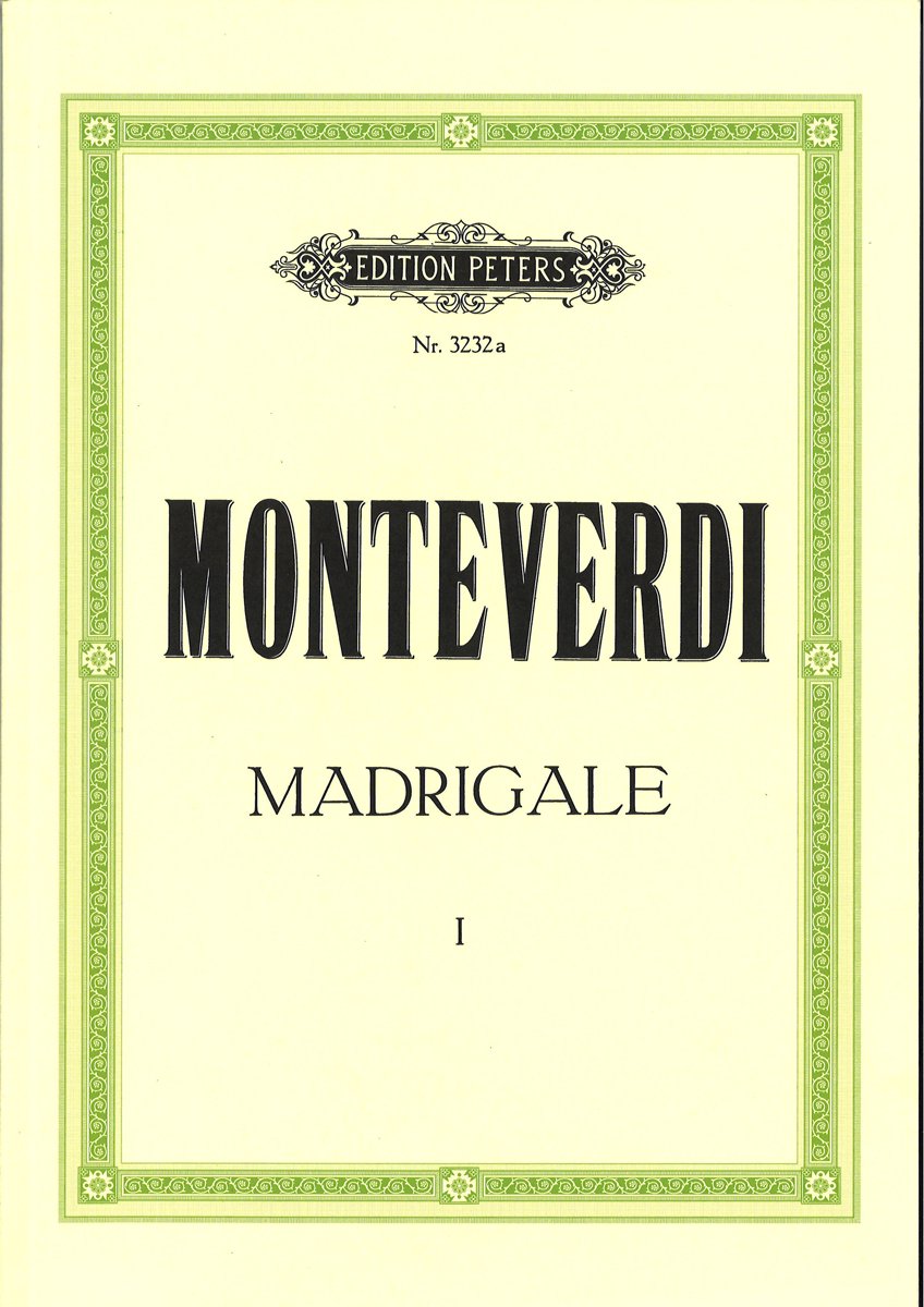 声楽／ヴォーカルスコア／モンテヴェルディ：マドリガーレ選集 第1巻