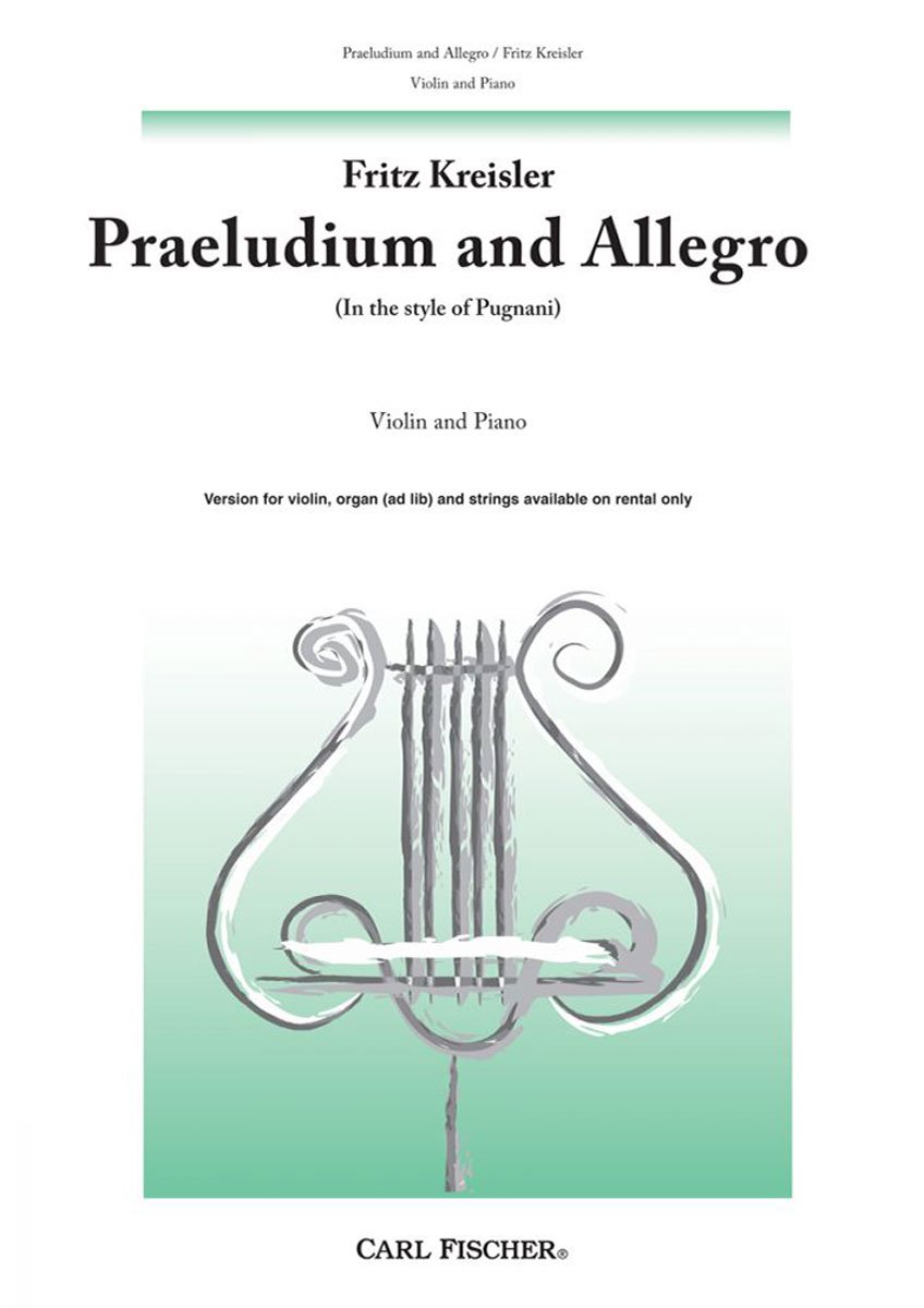 バイオリン（ヴァイオリン）／クライスラー：プニャーニの形式による前奏曲とアレグロ - Bremen Online Shop