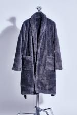Fur gown coat