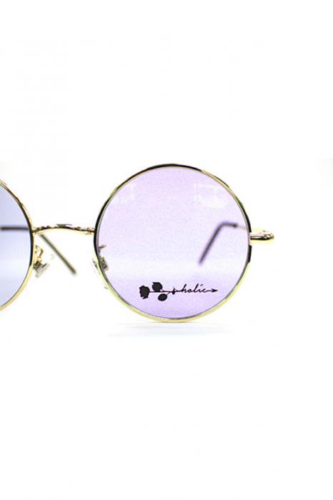 metal flame glasses(Lucifer Arrow / GOLD × PURPLE) - ミリオン 