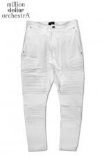 million dollar orchestrAPARADOXBIKER SARROUEL SKINNYPANTS (WHITE)