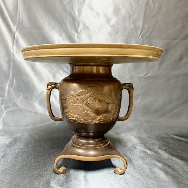 薄端（うすばた） 銅製花器 花器 花瓶 - 「陽月庵」