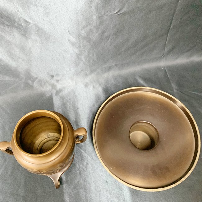 薄端（うすばた） 銅製花器 花器 花瓶 - 「陽月庵」