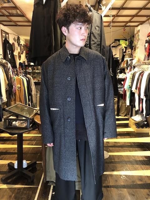 MASU 20AW MELANGE TWEED BAL COLLAR COAT | tspea.org