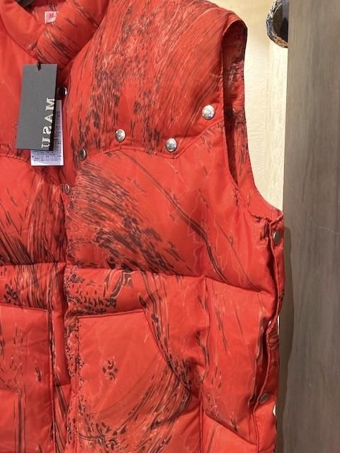 masu 20aw marble print shirts RED marble