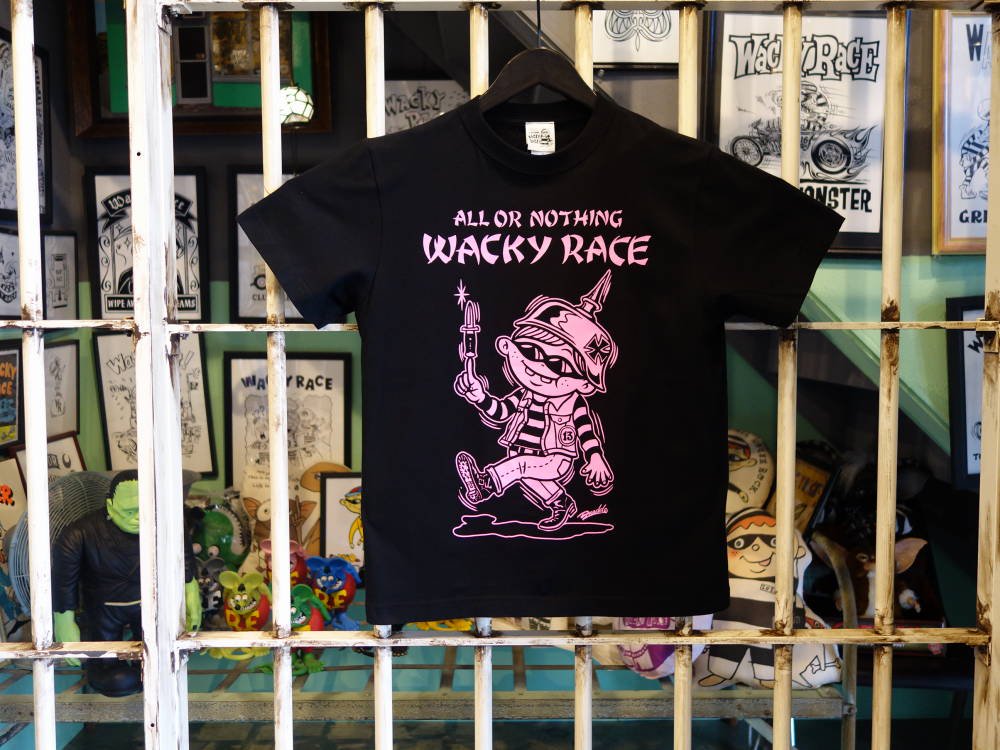 ナイフ　OUTLAWワキゾウ Ｔシャツ（ブラック）　 WACKY RACEオリジナル Tシャツ