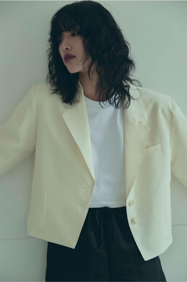 POWER SHOULDER LENGTH JACKET /YEL