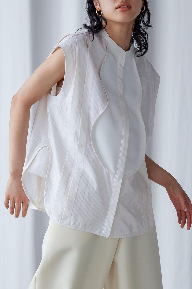 GOURD SLEEVELESS BLOUSE /CRM