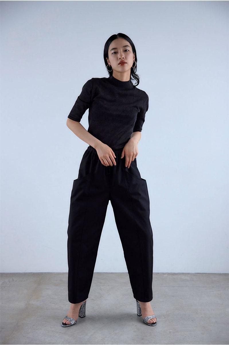 B306 BIG POCKET NYLON PANTS /BLK - MEER.