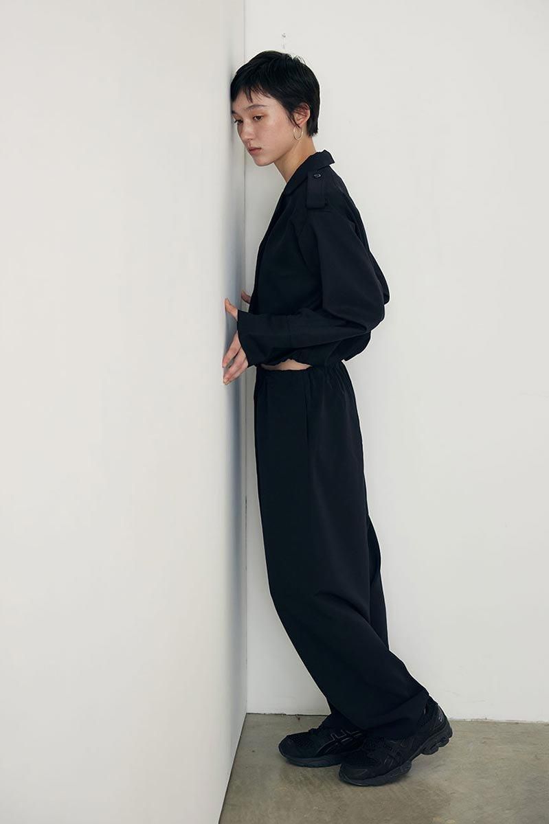 大人女性の MAT MEER. - B342 /BLK PANTS RELAX SATIN パンツ