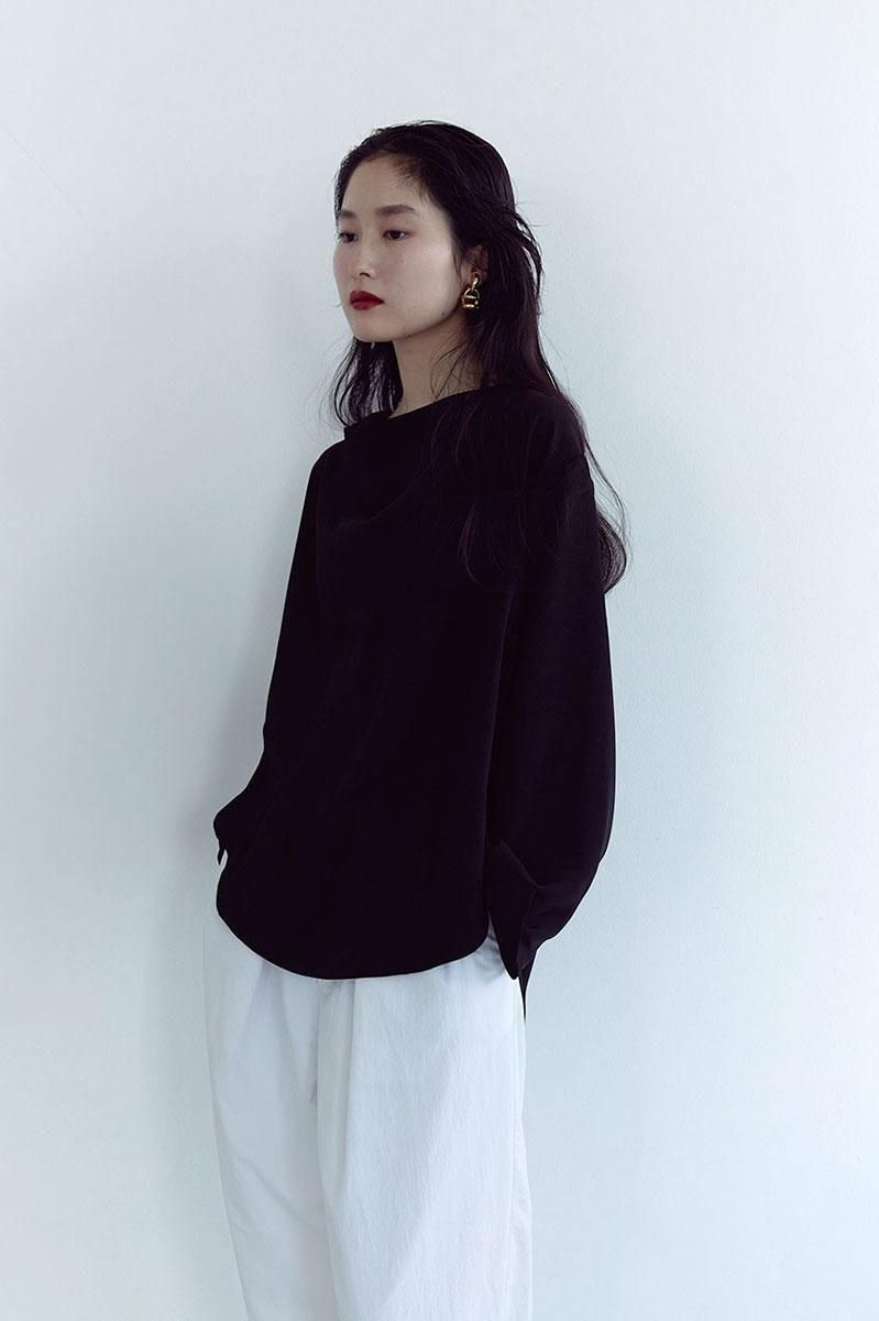 DRAPE BLOUSE /BLK