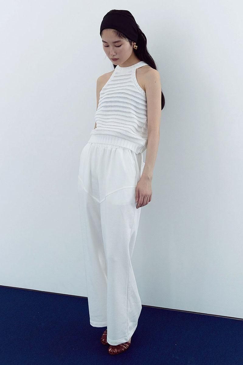 RELAX STRAIGHT SWEAT PANTS /WHT