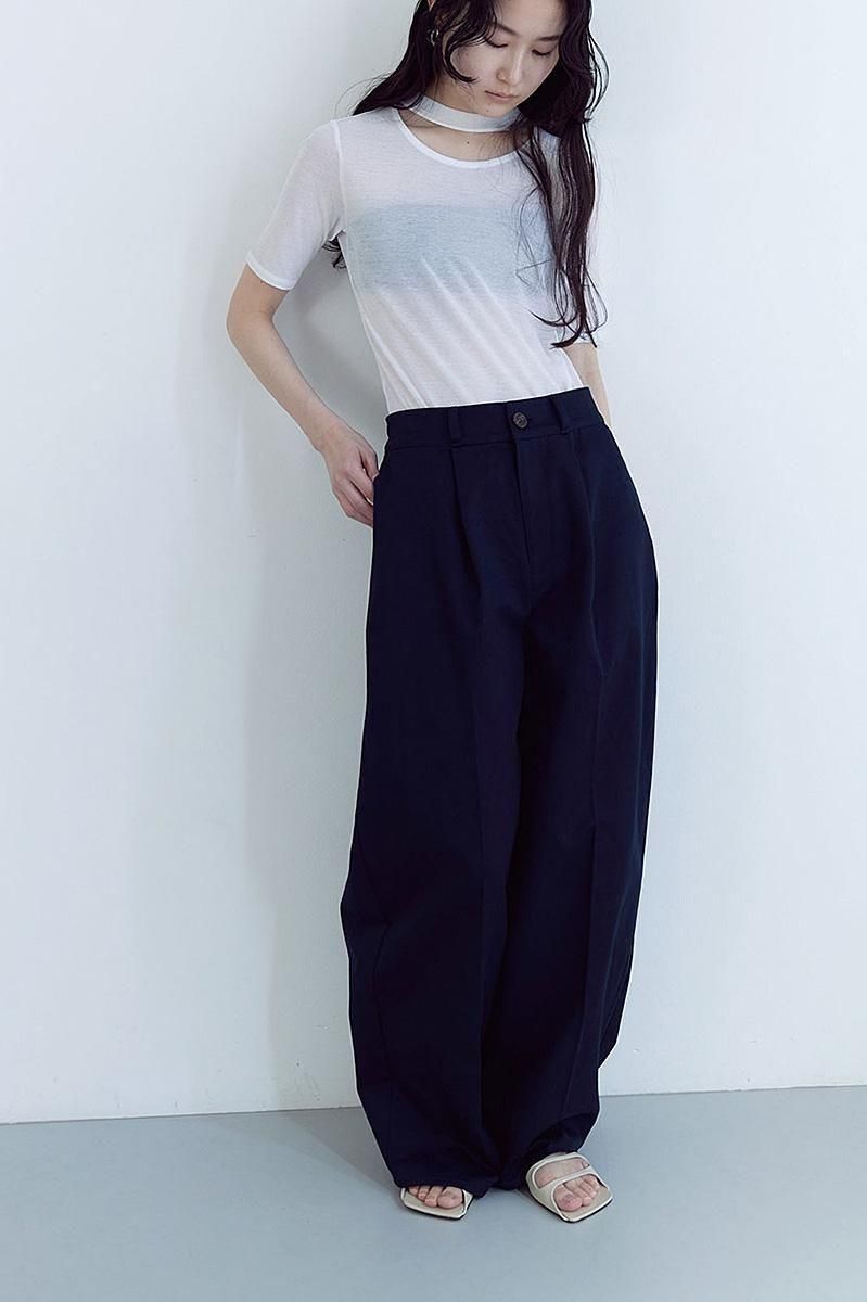 WIDE COCOON CHINO PANTS /NYV