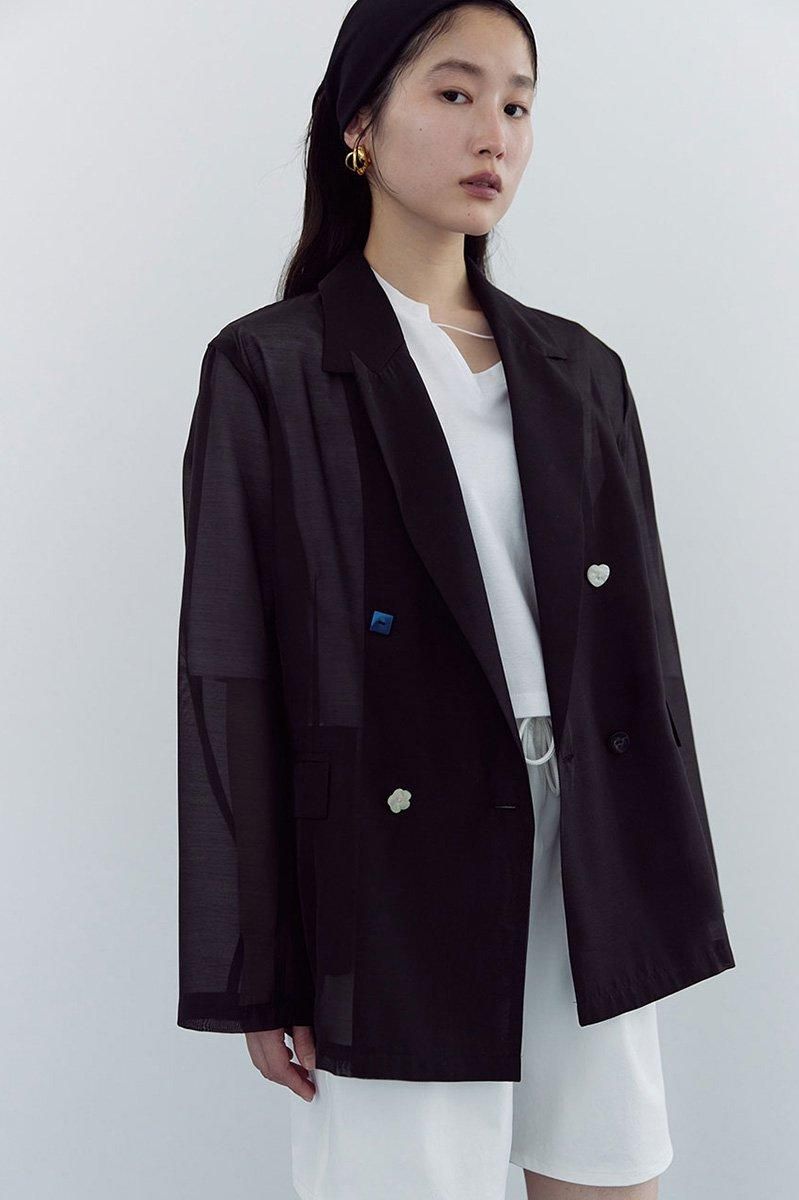 SHEER JACKET /BLK