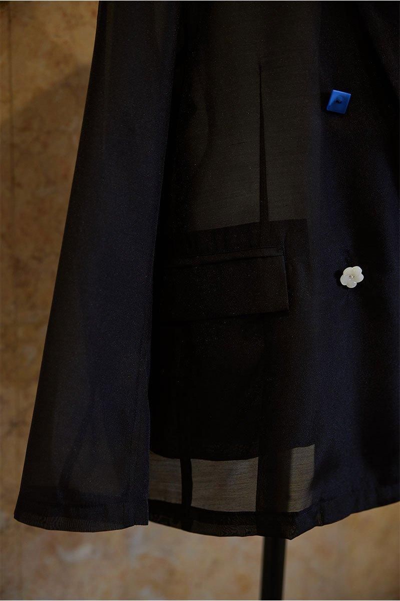 SHEER JACKET /BLK - MEER.