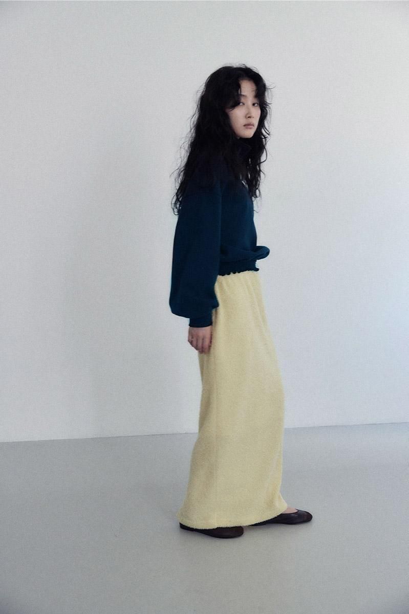 新品　meer.ZIPPED SWEATSHIRT ネイビー ZIPPED SWEATSHIRT /NVY - MEER.