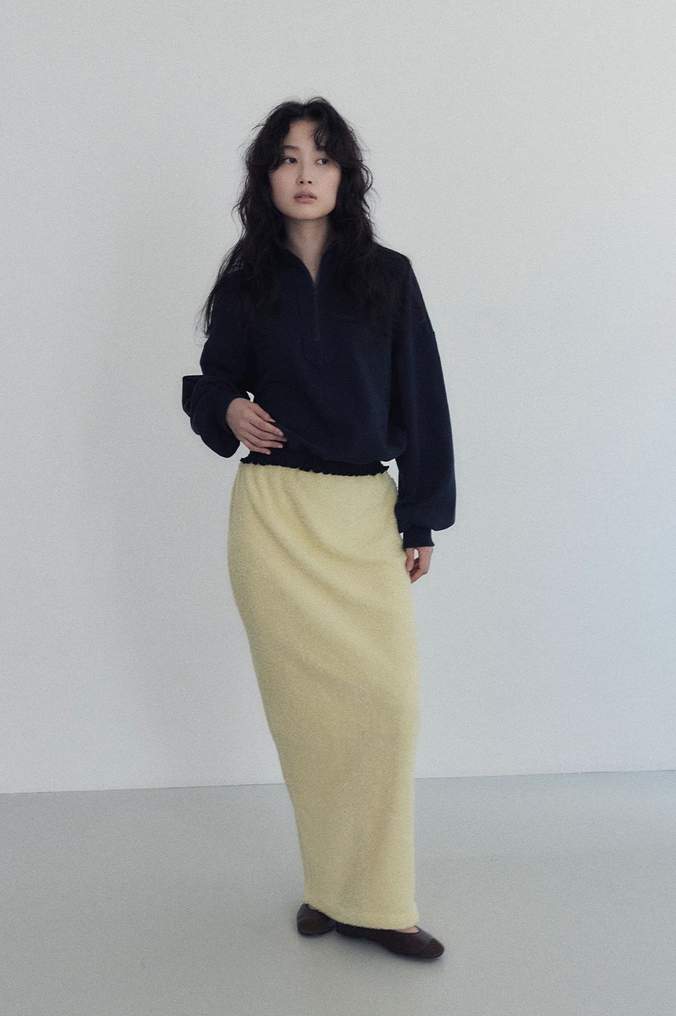 FLUFFY SKIRT /YEL