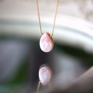 ネックレス/ 宝石質シトリン ペアシェイプファセットカット✶11