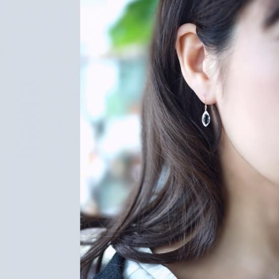 14KGFクリスタルのシャンデリアカットピアス～Desiree【オーダー