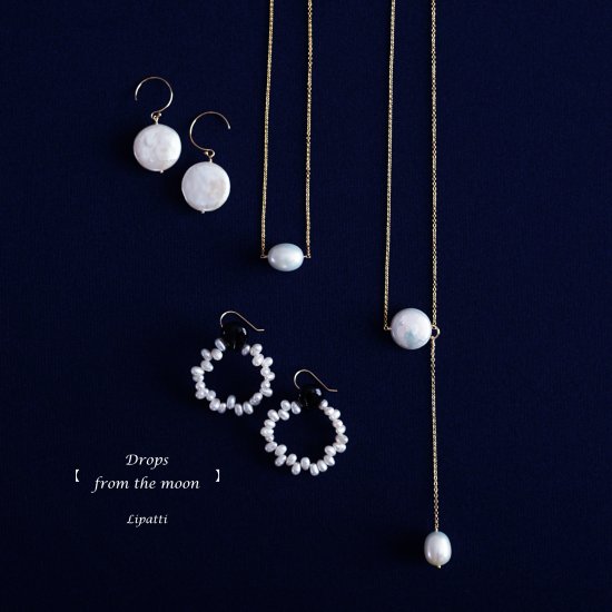 オーダーメイドジュエリー工房リパッティ 淡水真珠による満月と月の雫 
