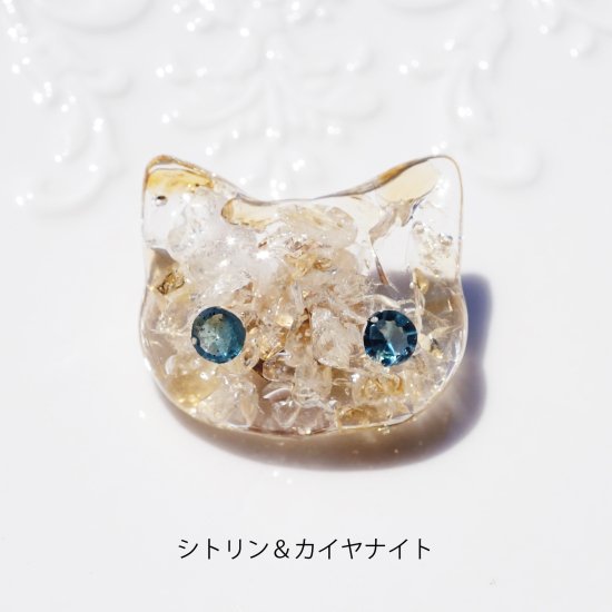 リパッティジュエリー】　目と毛が選べる★宝石の猫ヘアゴム　～Jewel cat