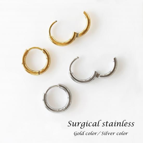 エチオピア産オパールのペアシェイプ一粒ピアス・サージカルステンレス