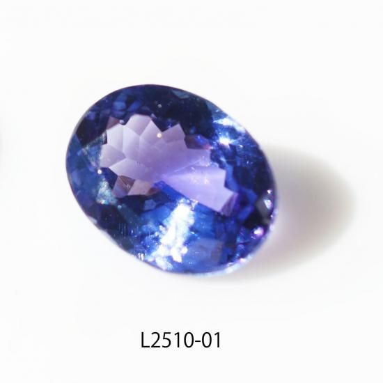 L2510-01_オーバル_最上級大粒タンザナイトのリング向けルース（宝石