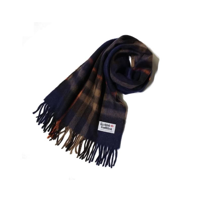 Woven Scarf (18050S Orange Chocolate) Scottish Tradition - A.I.R.AGE ONLINE  STORE for MENS