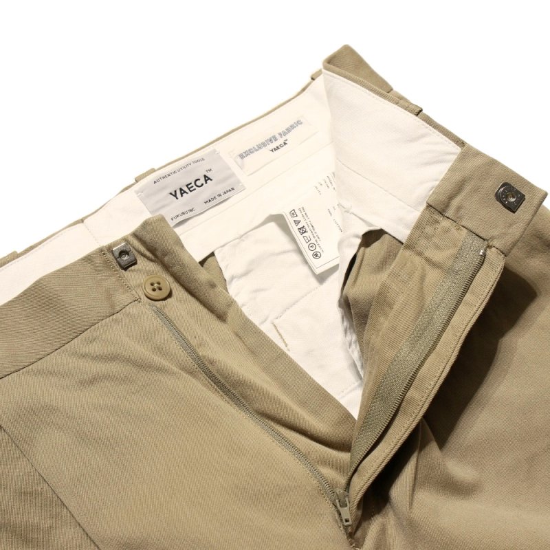 チノ タックテーパード (13604 Khaki) YAECA - A.I.R.AGE ONLINE STORE for MENS