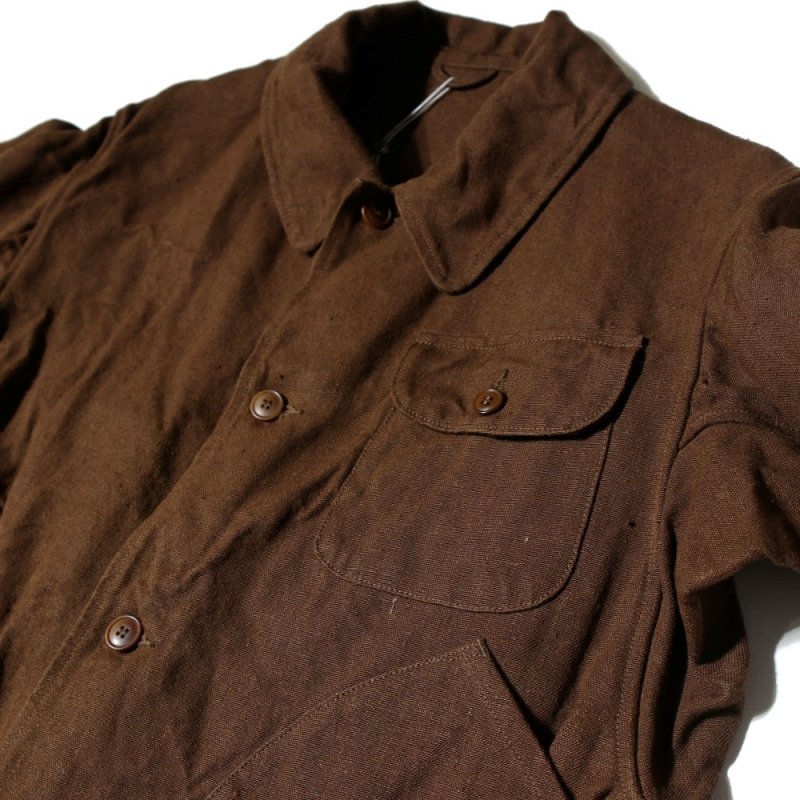 ヘンプダック ハンティングジャケット (V01-01011 Brown) COMOLI - A.I.R.AGE ONLINE STORE for  MENS