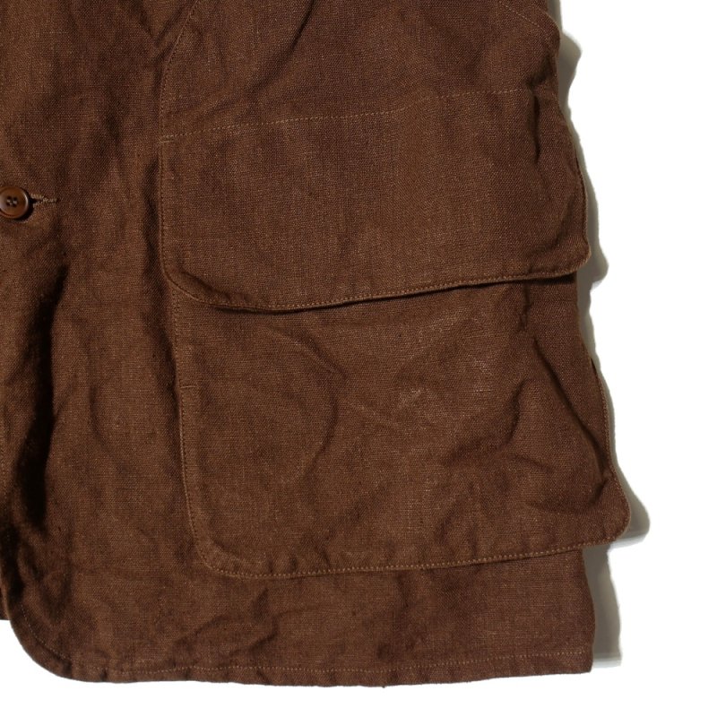 ヘンプダック ハンティングジャケット (V01-01011 Brown) COMOLI