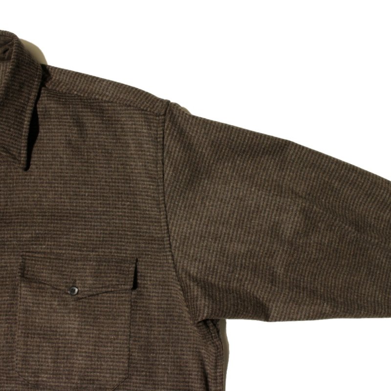 W/CA ハウンドトゥースCPO (W03-02012 Brown) COMOLI - A.I.R.AGE ONLINE STORE for MENS