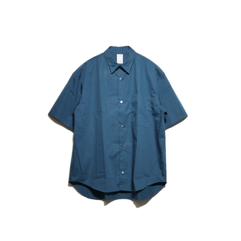 ETERNAL SUMMER SHIRT MICRO BRUSH COTTON (BR01092F17 Anatolian Blue) seya. -  A.I.R.AGE ONLINE STORE for MENS