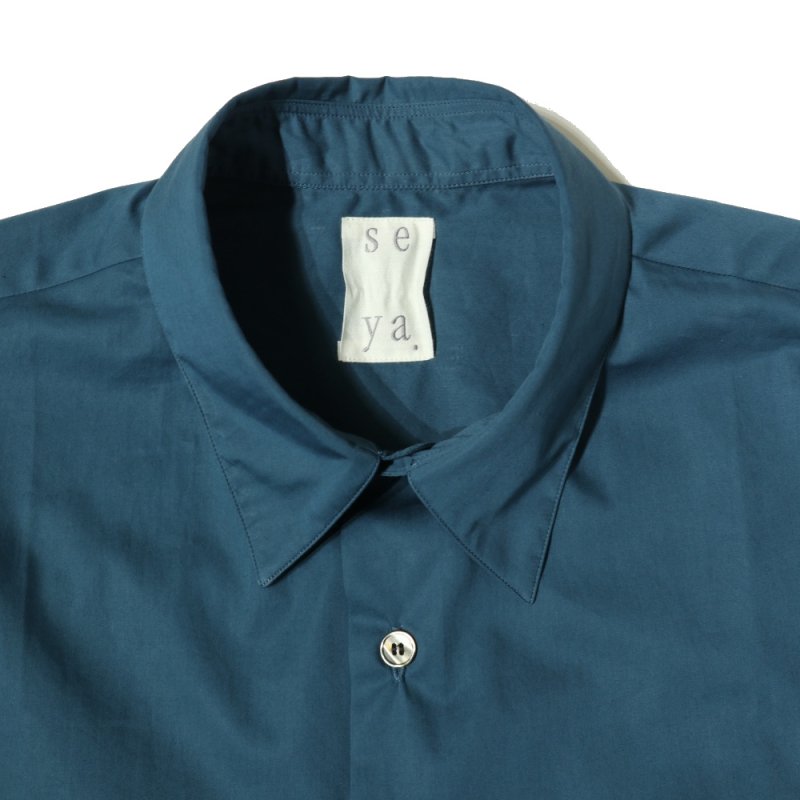 ETERNAL SUMMER SHIRT MICRO BRUSH COTTON (BR01092F17 Anatolian Blue) seya. -  A.I.R.AGE ONLINE STORE for MENS