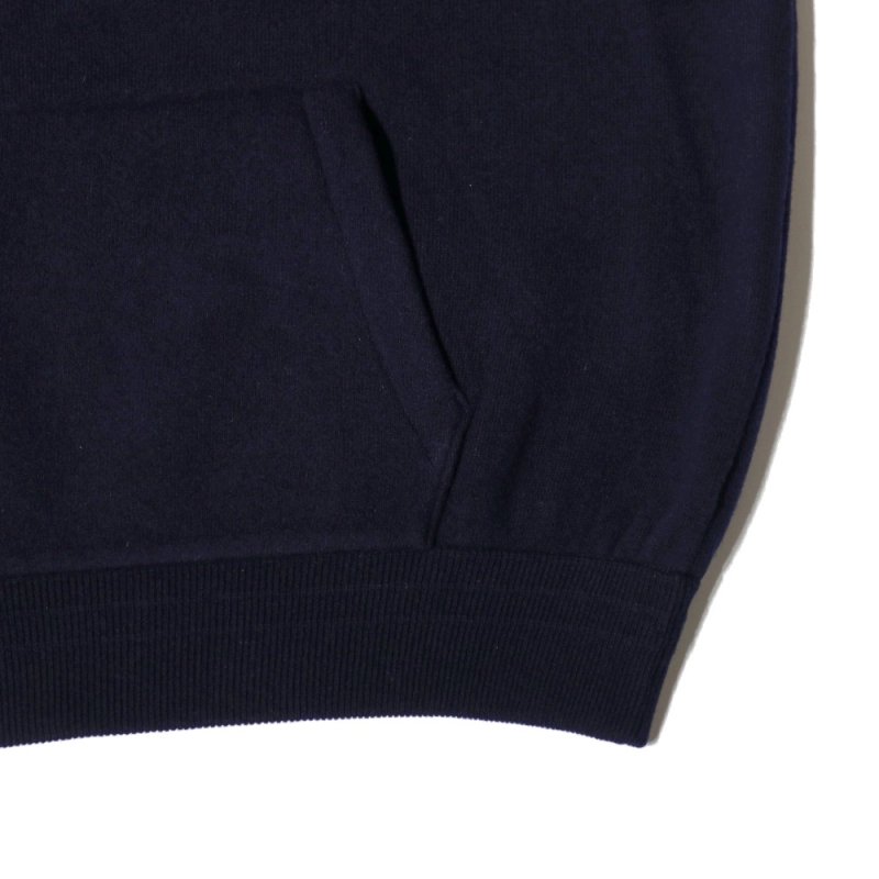 SUPER 160S PILE HOODIE (MT3303-0105 Navy) MAATEE＆SONS - A.I.R.AGE ONLINE  STORE for MENS