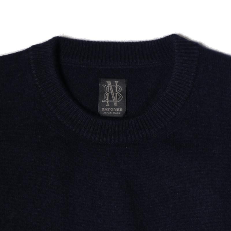 INNOCENT CASHMERE CREW NECK (BN-FU-004 Navy) BATONER