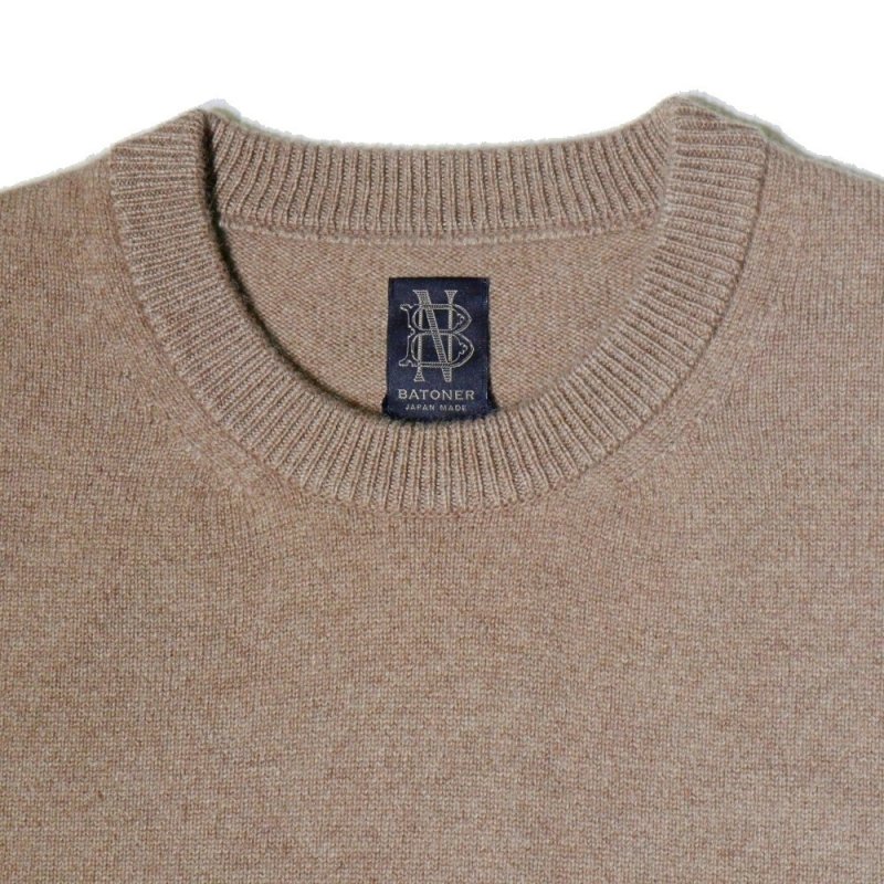 INNOCENT CASHMERE CREW NECK (BN-FU-004 Brown) BATONER - A.I.R.AGE