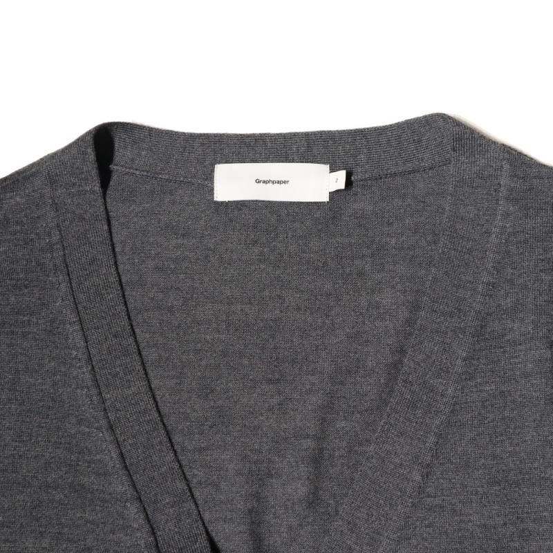 High Gauge Knit Cardigan - GRAY (GU243-80314B) | セレクト