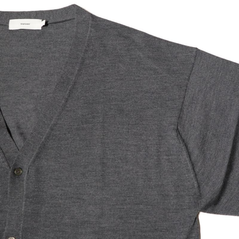 High Gauge Knit Cardigan (GU243-80314B Gray) Graphpaper High Gauge Knit Cardigan (GU243-80314B Gray) Graphpaper