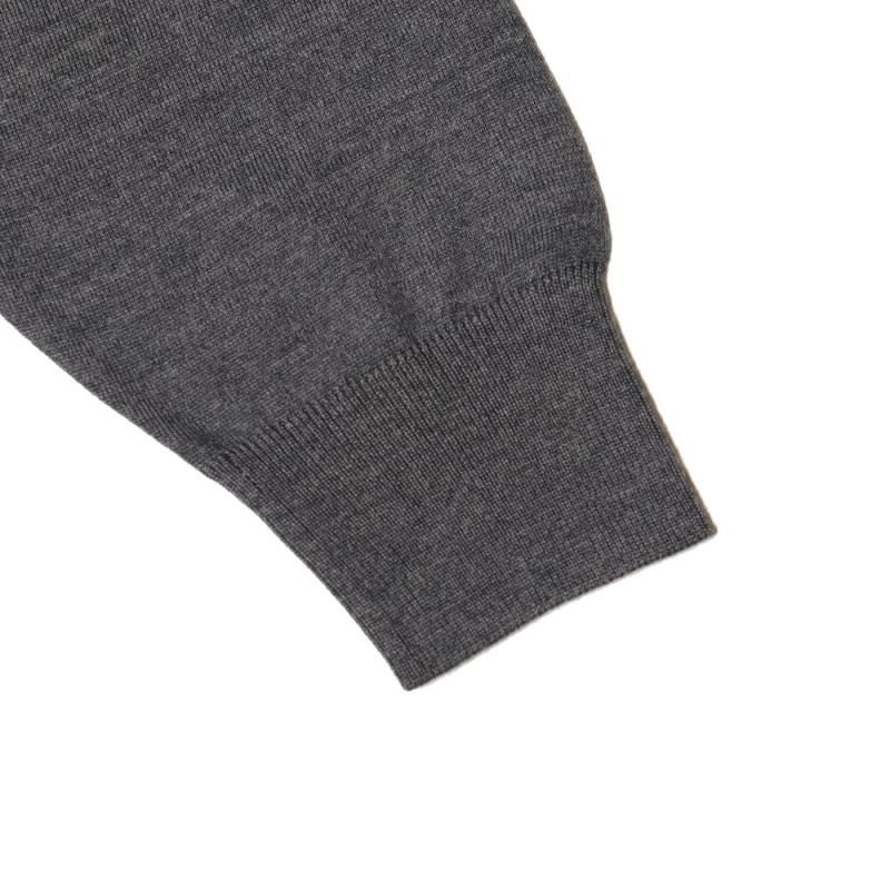 High Gauge Knit Cardigan (GU243-80314B Gray) Graphpaper