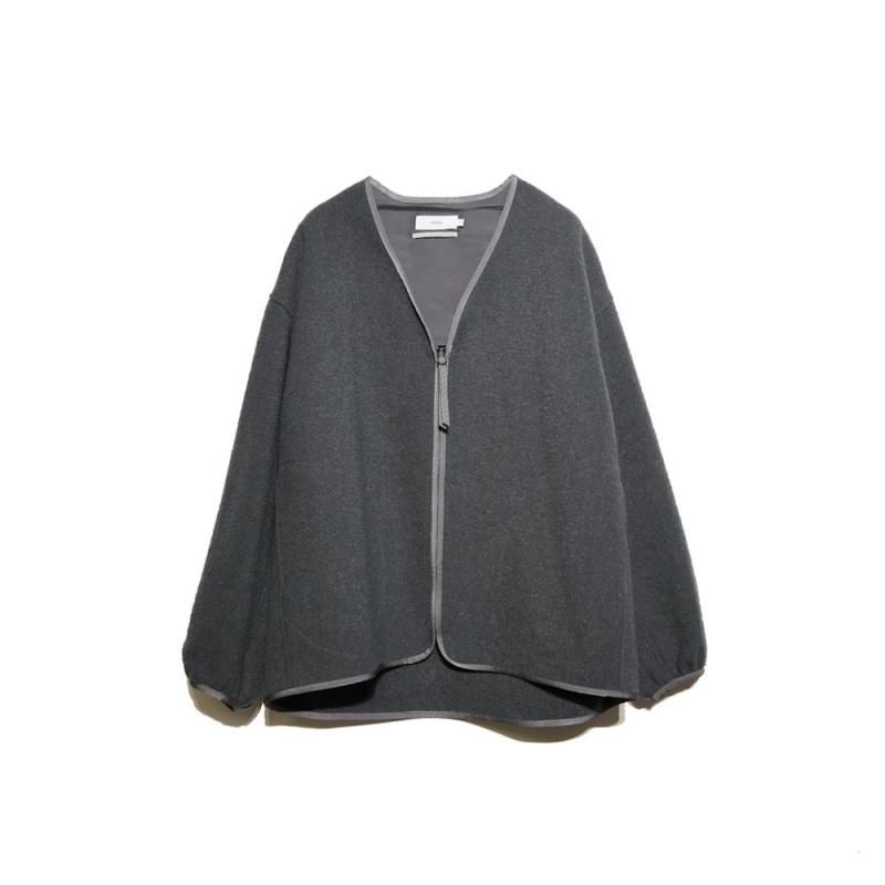 トップス Graphpaper Tri-Spin Loop Cardigan Tri-Spin Loop Cardigan (GU243-10051 Gray) Graphpaper